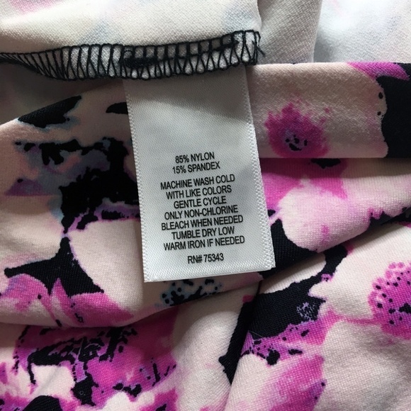 ADRIENNE Vittadini Floral Skirt A-line Full Skater with Pockets - Picture 9 of 12